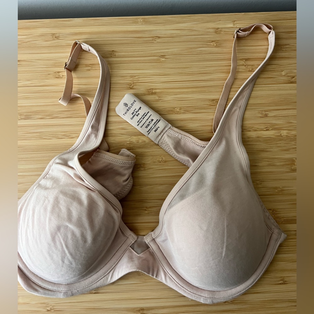 ThirdLove 24/7 classic uplift plunge bra 36 A & 1/2